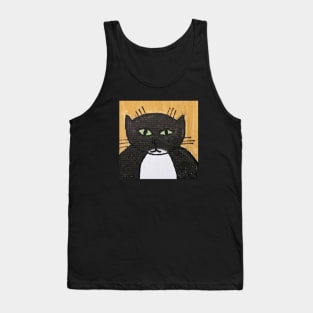 Whimsical Cat Portrait #1 Tank Top